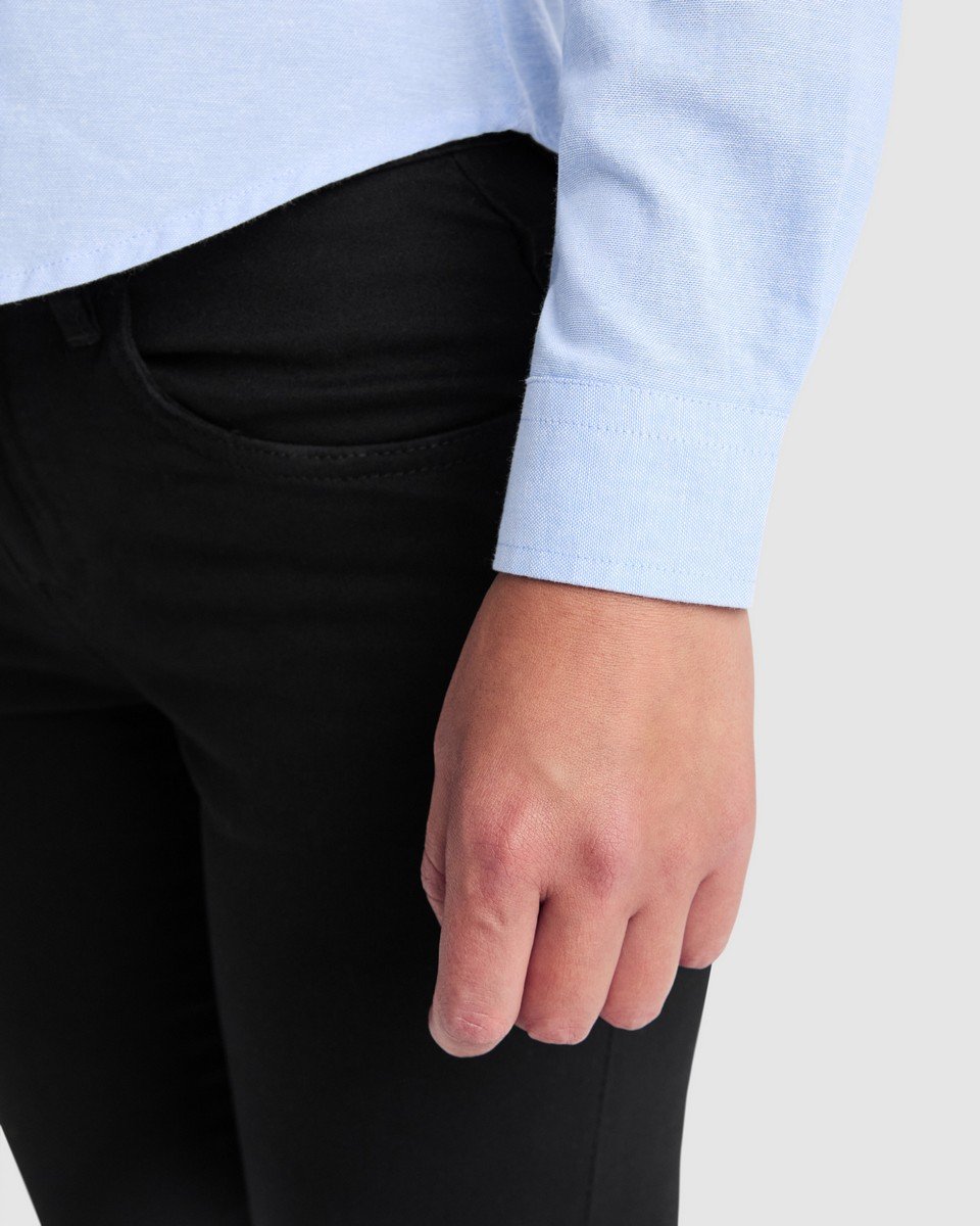 Camisa Laboral Roly Oxford Woman 5068 Mujer Manga Larga - Imagen 3
