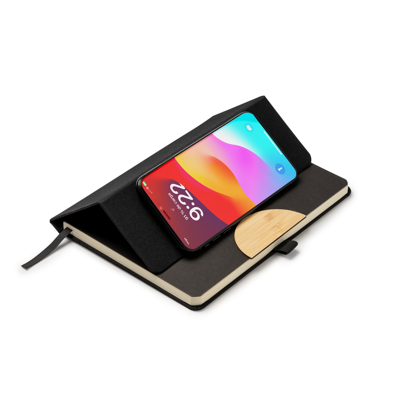 Libreta A5 de Tapa Rígida con Soporte para Móvil Stamina Darit 7977 - Imagen 3