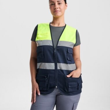Chaleco Alta Visibilidad Roly Beta 9323 Seguridad Laboral